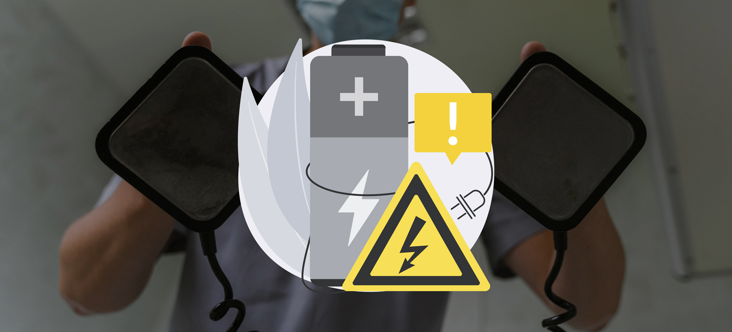Come si cambiano le batterie del defibrillatore?